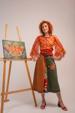 Юбка «Красная бабочка»